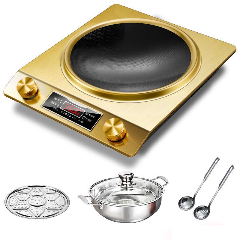 High-Power Induction Cooktop Set with Pot - Electric Ceramic Stove