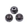 Floral Edge Spacer Beads Ornate Metal Small Hole Charms For Bohemian Beading Supplies