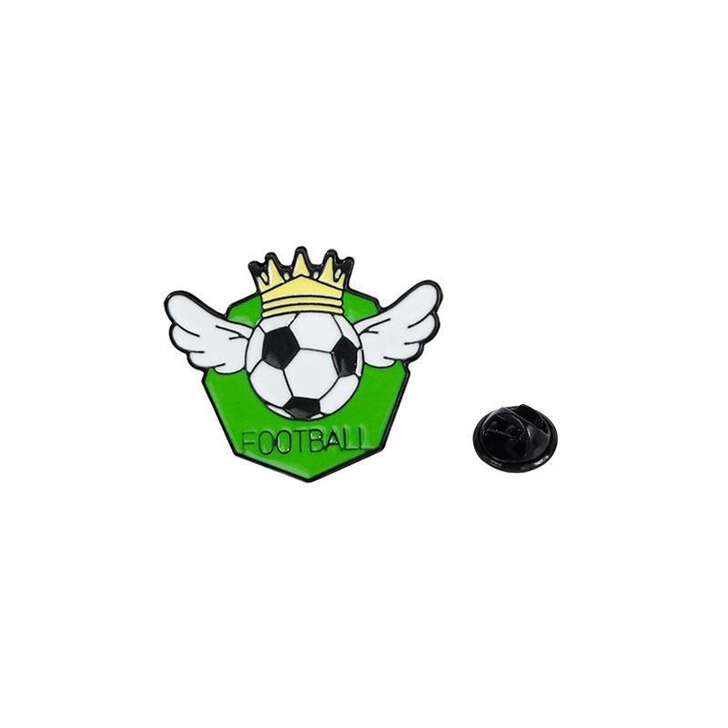 1Pc Cartoon Basketball Football Badminton Metal Badge Student Backpack Hat Denim Coat DIY Deco Lapel Pins Boy Couple Brooch