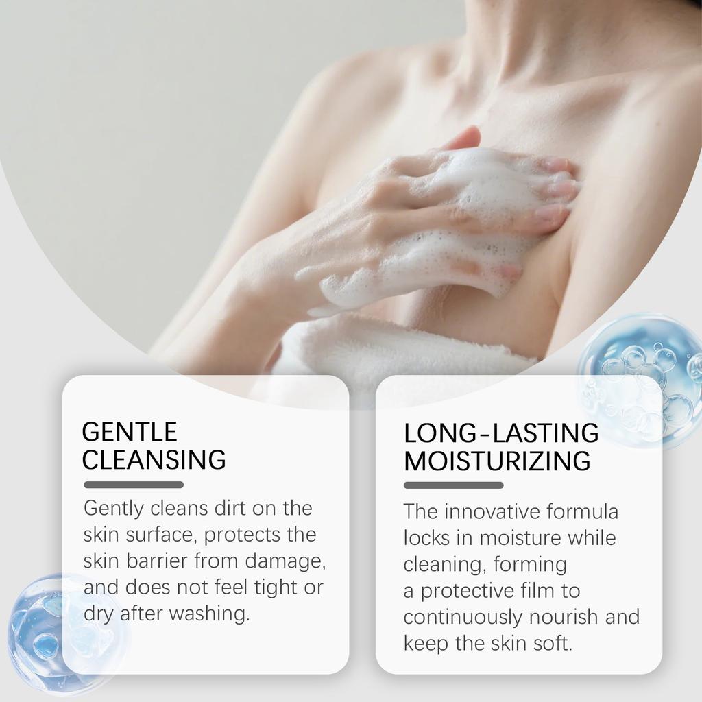 Body Shower Gel Comfortable and Fresh and Dense Foam Persimmon Orange Fragrance Body Skin Cleansing Shower Gel
