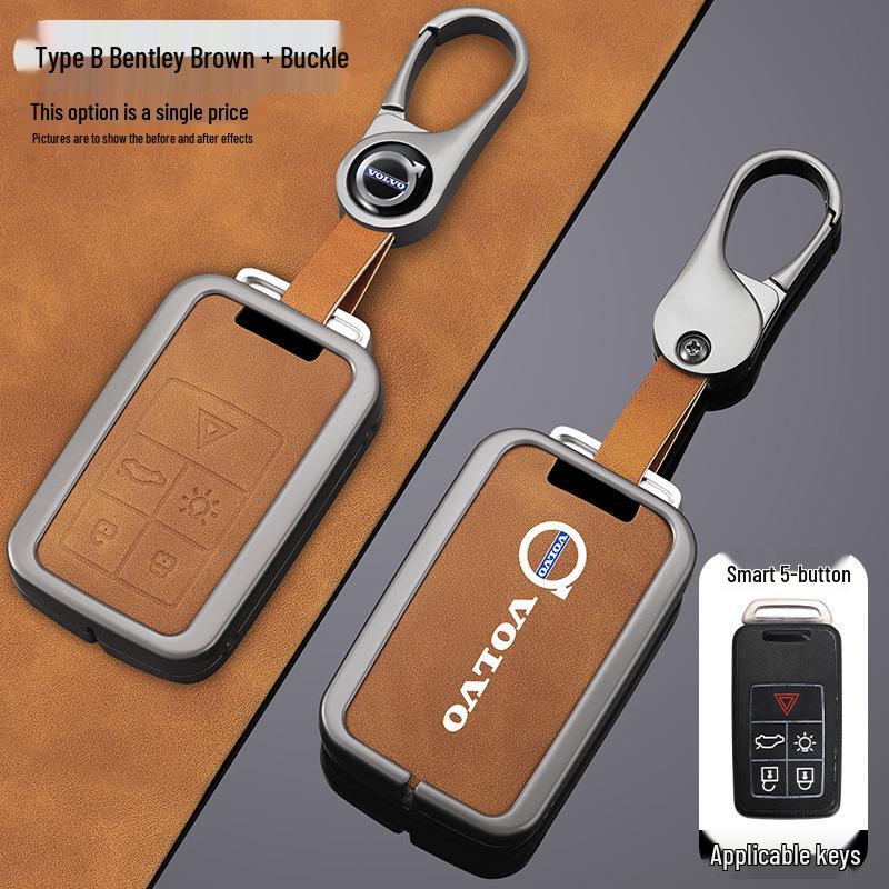 Volvo XC60/S60/V90/V60/S40/S80 Key Cover - Zinc Alloy Shell