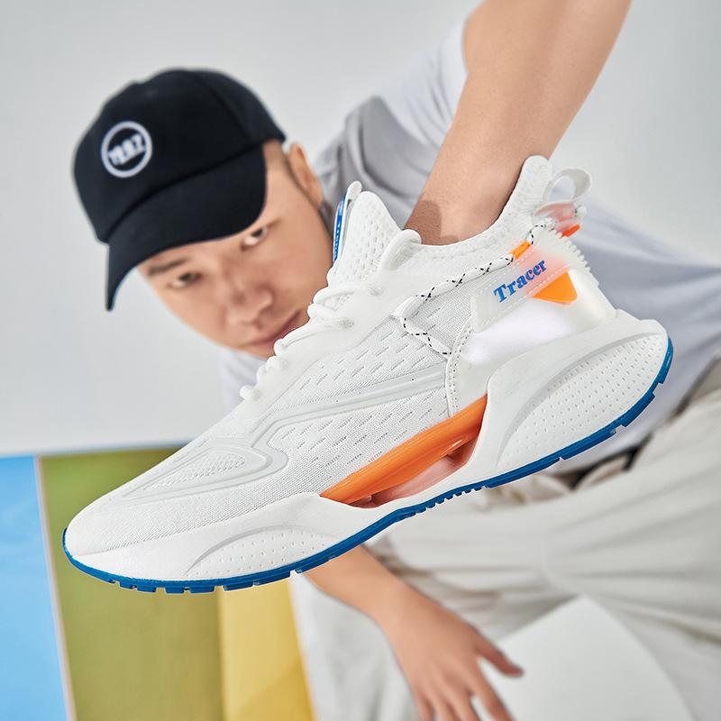 Men s Knit Sneakers Fashion Chunky Sole Breathable Casual Sports Shoes 36