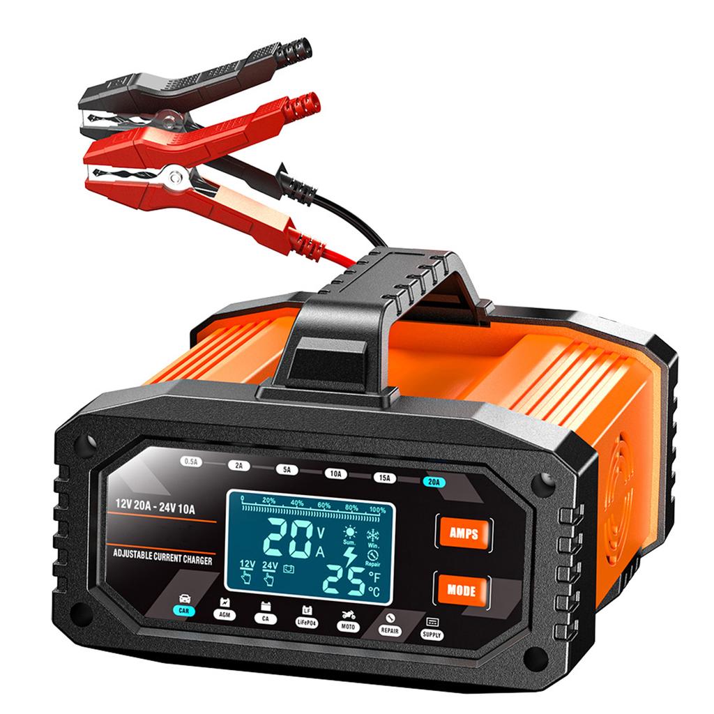 12V 20A   24V 10A Battery Charger, Intelligent Trickle Charger, Car Battery Charger Automatic Battery Maintainer