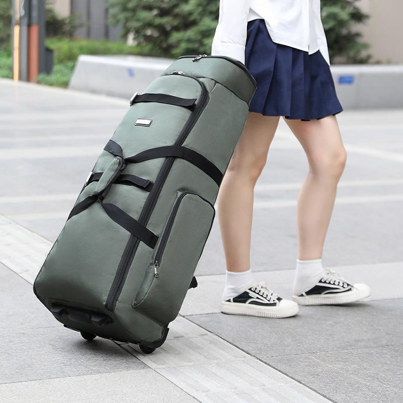 Portable Travel Bag, Tug Bag, Travel Outdoor Wheel Bag, Duffel Bag, Clothes Storage Bag, Large Shoulders Backpack