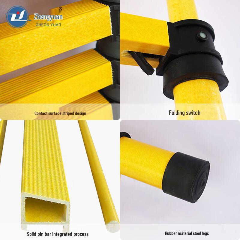 Zhengyuan Fiberglass Insulated Telescopic A-Frame Ladder