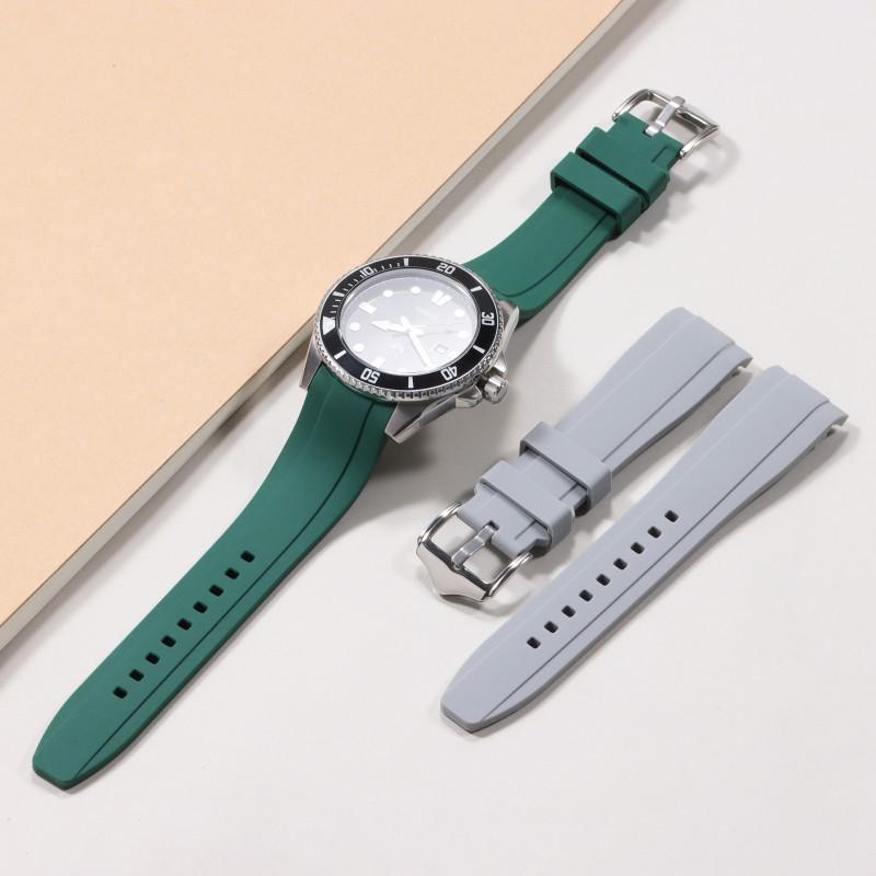 Universelles Mehrfarbiges 20/22mm Silikon-Uhrenarmband für Citizen & Huawei GT - Auf Lager