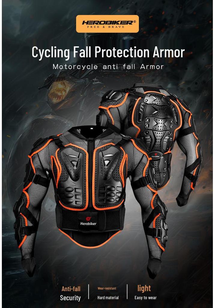Equipo de Protección para Motocicleta: Traje de Armadura Todoterreno Anticaídas/Anticolisión para Carreras y Seguridad