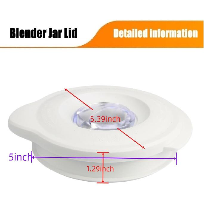 Round Blender Jar 6-cup Glass Jar lid BLST-W00 fit for Osters -Replace BLSTAL-W00,