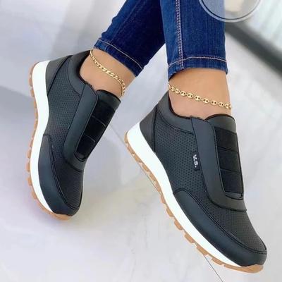 Αθλητικά παπούτσια με επίπεδη βάση με στρογγυλά δάχτυλα Υπερμεγέθη άνετα γυναικεία παπούτσια