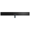 2 in 1 Shower Drain Black 90 cm Stainless Steel 304
