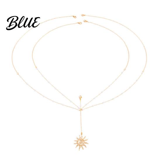 Tassel Waist Chain Chain Adjustable Sexy Style with Oil-Dropping Flower