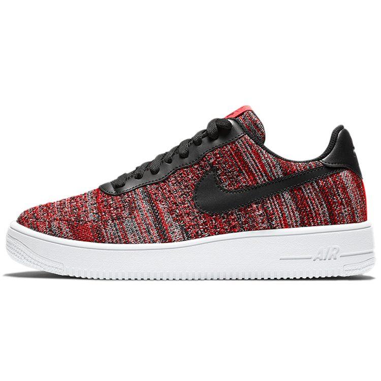 Nike Air Force 1 Flyknit 2.0 University Red Black CI0051-600