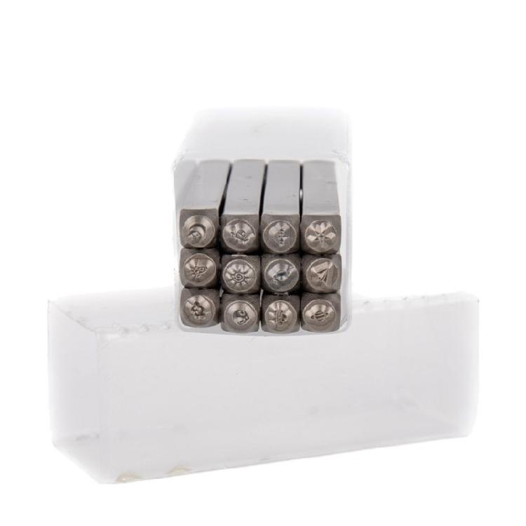 Steel Animal/Heart Punch Set Leather Stamp for Jewelry Making