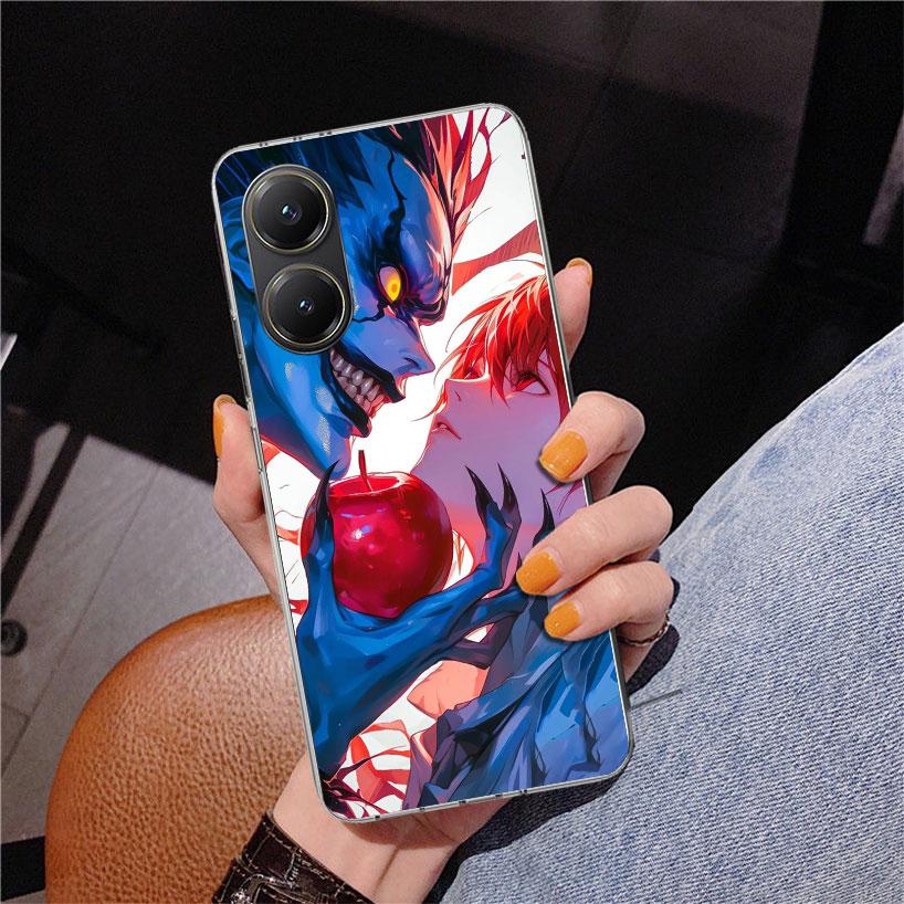N-Note D-Death Yagami Light Phone Case For Xiaomi Poco X7 X6 X5 Pro F7 Ultra Redmi 15C 15 13C 13 12C 12 10 10A 10C 9 9A 9C 9T Co