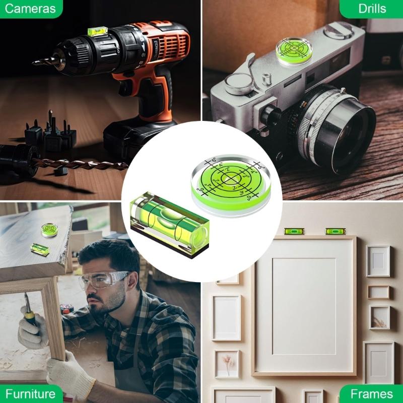 10 Stück Hochpräzisions Magnetische Wasserwaagen Werkzeug Für Fotografie Und Ingenieurwesen Anwendungen Acryl Wasserwaagen