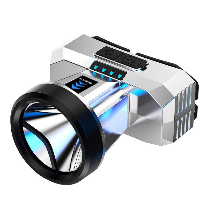Powerful LED Headlamp Rechargeable High-power Headlights High Brightness Emergency Charging Outdoor Head Flashlight Fishing Lamp