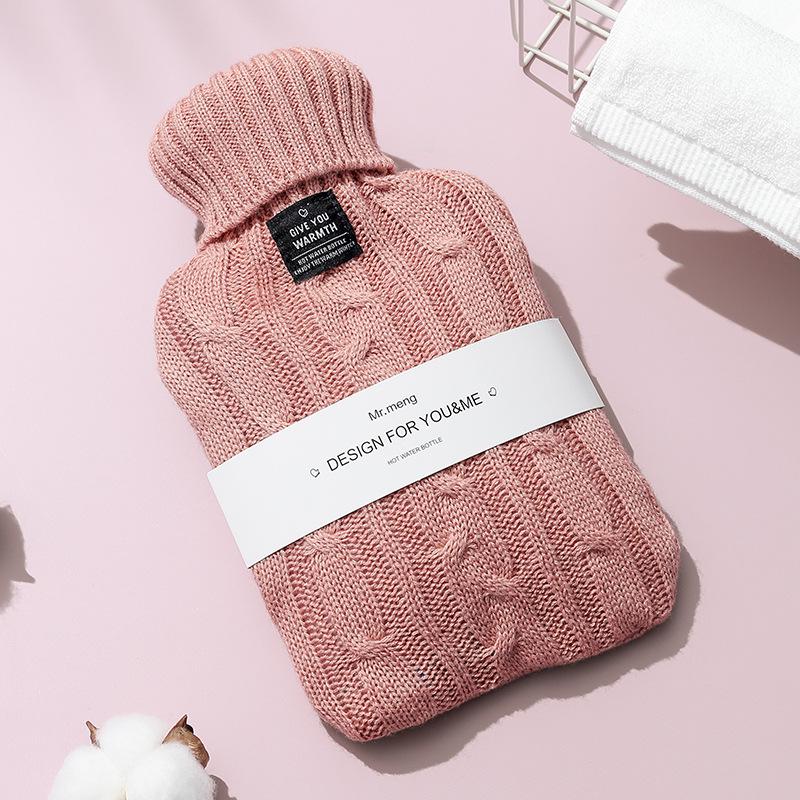 Plush Hot Water Bottle - Warm Belly & Hand Warmer for Women, Students, Large & Small Sizes, Cute Design