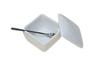 White Square Condiment Condiment Set of Made In Stainless Steel Spoon Commercial Japanese Yakiniku Commercial Rock ACS WEB SHOP 5, Japan, Ceramic,