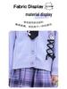 Kuromi School Style Girls' Cosplay Outfit: Sweater, Shirt, Plaid Skirt - Three-Piece Set for Spring/Autumn Performance.