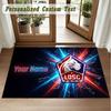 Crystal Velvet Square Rug Custom NameLOSC Lille FC Pattern Non Slip Home Floor Decor Rug