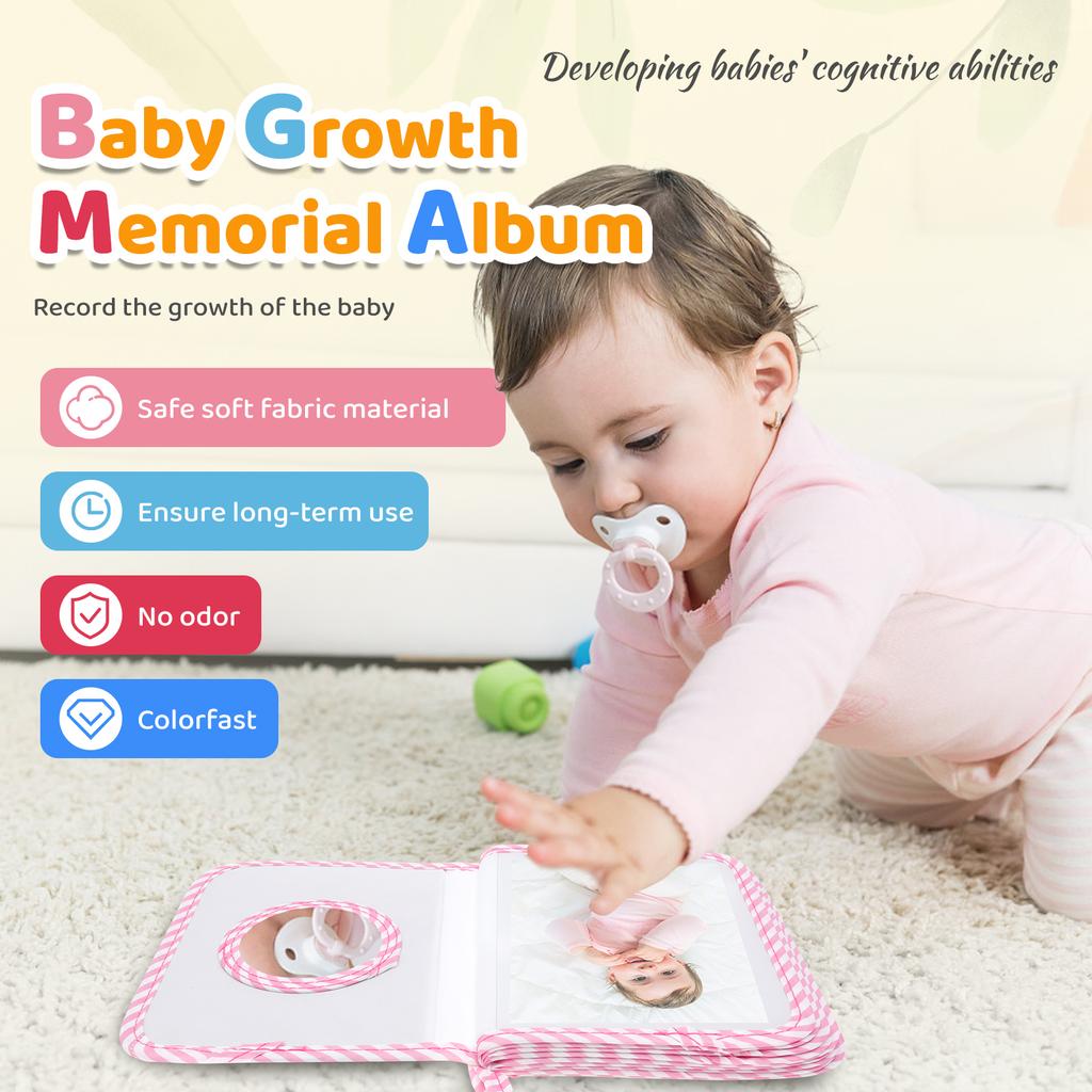 Baby Photo Album First Year Baby Photo Book Growth Babies Albums Shower Guest Diy Giraffe Photography Album with Family Record