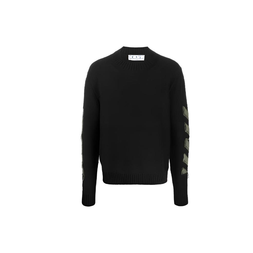 OFF WHITE FW21 Sweater Loose Fit Men's Black OMHE088F21KNI0011055