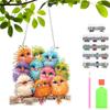Diamond Art Birdie Pendent DIY Diamond Decorative Painting Acrylic Painting Window Pendant DIY Diamond Art Pendants Kit for Home