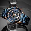 CURREN8355 Men Watch Luxury Sports Quartz Mens Watches Full Steel Waterproof Chronograph Wristwatch Men Relogio Masculino