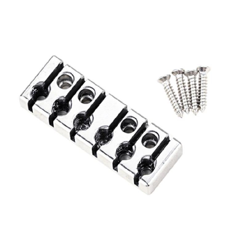 Guitar Locking Nut 42mm 6-String Locking Nut Replacements Come with Screws Kit