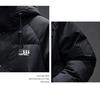 Men's High-End White Duck Down Jacket - Thick, Warm, Loose Fit with Hood