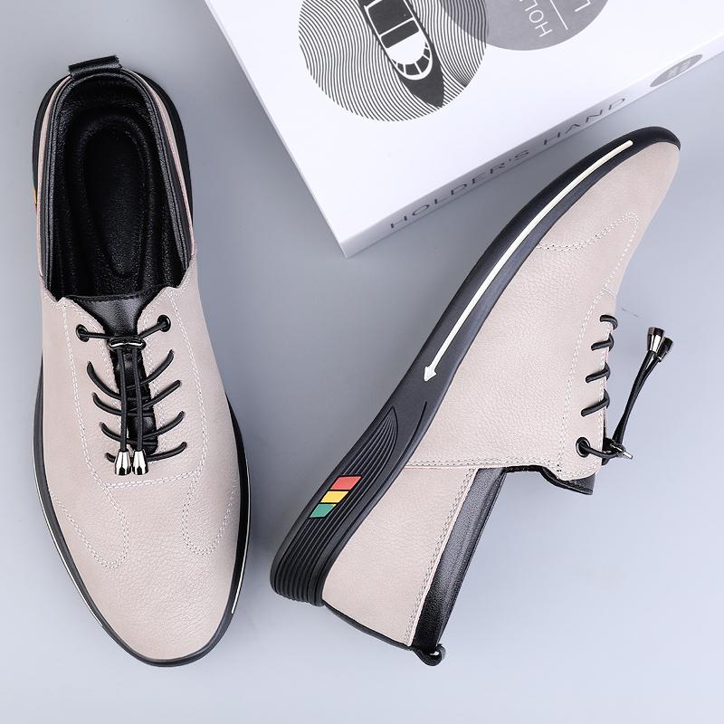 Fashion New Male Comfortable Walking Shoe Men Genuine Leather Casual Shoes 2024 All-match Mens Sneakers Handmade Outdoor for Men Flats