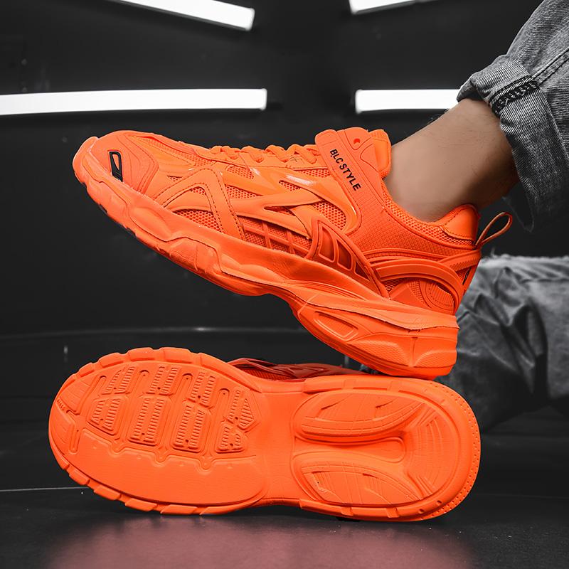 Men's Green Casual Sneakers Designer Platform Trainer Shoes Men Streetwear Height Increasing Sport Shoes Women Chunky Sneaker