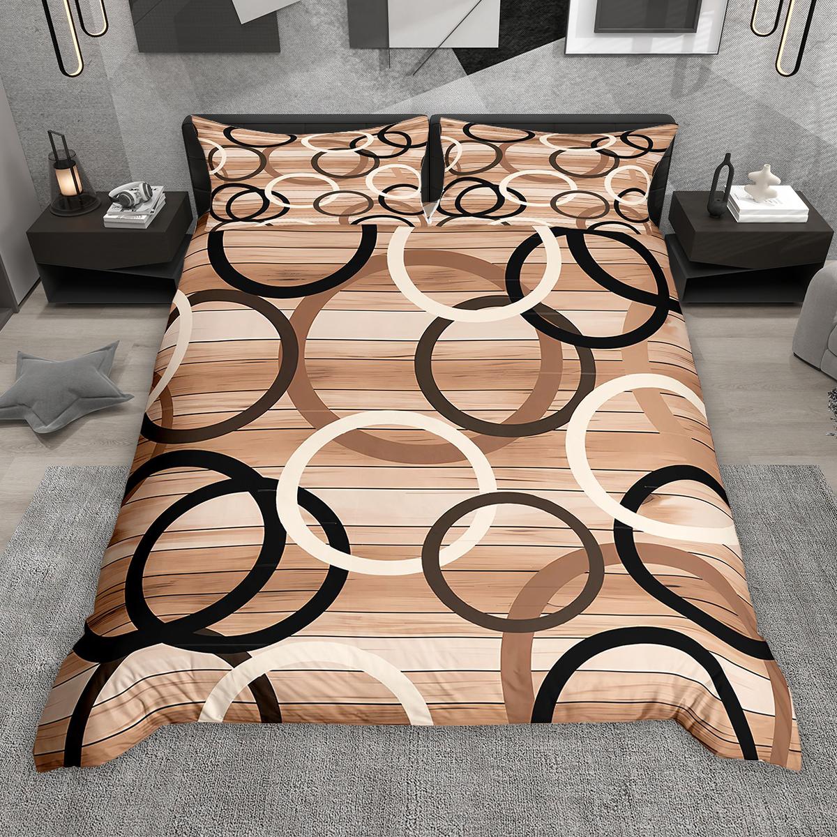 

Comforter Homewish Contemporary Geometric 2Pcs/3Pcs Modern Abstract Bedding Colorful Stripe Line Bed Set Comforter (quilt)-US Twin(172*218cm)3pcs