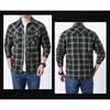 Men S Long Sleeve Shirt Multi Pocket Casual Plus Size Solid Color