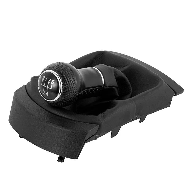

Для Seat Ibiza 2002 2003 2004 2005 2006 2007 2008 2009 2010 Car-Styling 5-ступенчатая ручка переключения передач с чехлом из искусственной кожи чёрный