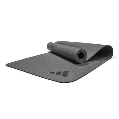 (Adidas) Yoga Mat/Pilates Mat 4mm Black 176 X 61cm Lightweight (630g) Eco-friendly Material (EVA/TPE) ADYG-10001BK