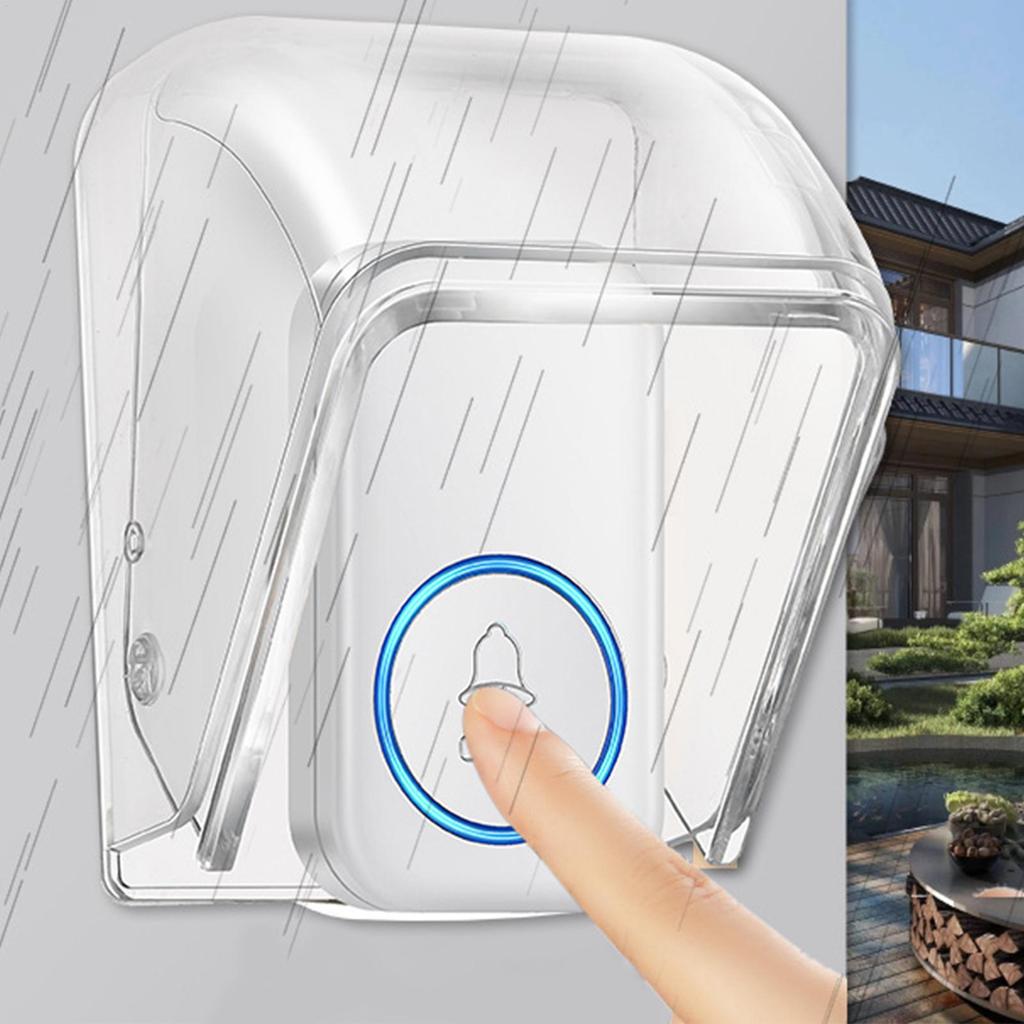 Transparent Waterproof Cover Ring Doorbell Cover For Wireless Doorbell Button Chime Outdoor Rain-cover Home Case Suitable