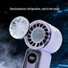 Portable USB-Charged Transparent Fan with Ice Pack and Display Screen for Outdoor Use