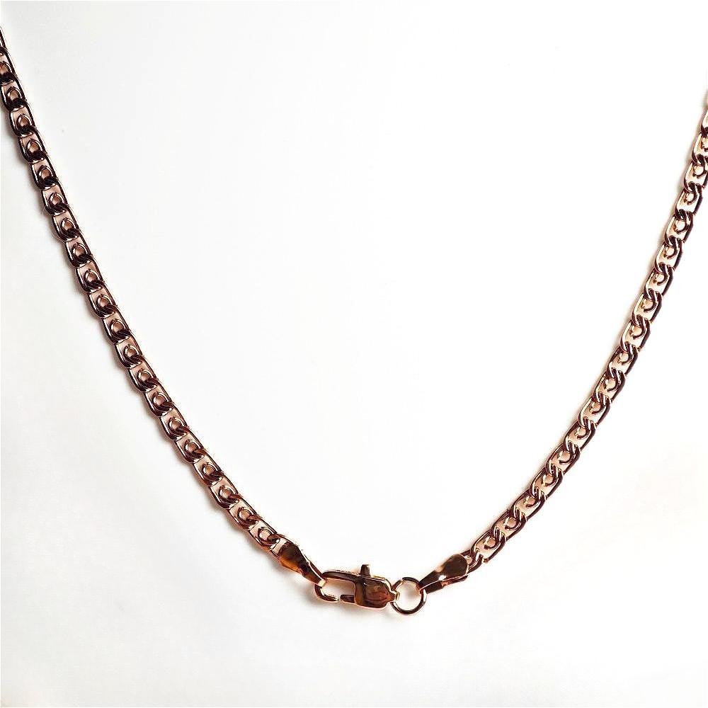 Rose Gold/gold Color Plain Chain for Women's Daily Jewelry