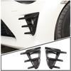 Für Toyota 86 GT86 2016-2020 Autoaufkleber Frontstoßstange Seitenbelüftung Spoiler Canard Abdeckungen Karbonfaser-Look Glänzendes Schwarz Zubehör
