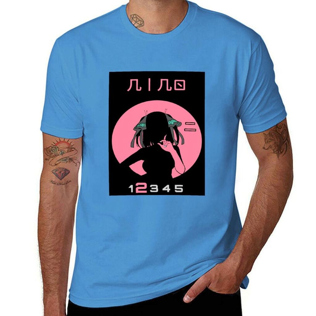 QUINTUPLET ANIME NAKANO NINO STYLE 25 TOUBON Classic Tshirt Blouse Boys Animal Print T Shirts for Men