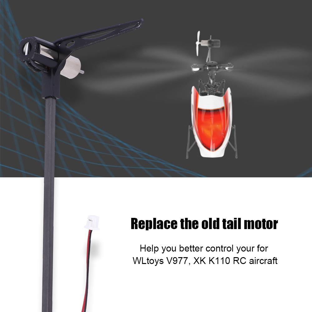 For WLtoys V977 XK K110 RC Aircraft Accessories Parts Tail Motor for Repair Replacement