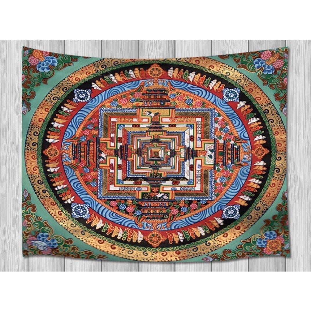 Tibetan Buddhism tapestry wall mandala mystical 75x100