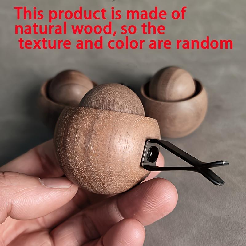 Handmade Car Air Freshener Diffuser - Natural Black Walnut Wood Scented Diffuser with Elegant Design, No Fragrance, for Car Interior, Home, Office