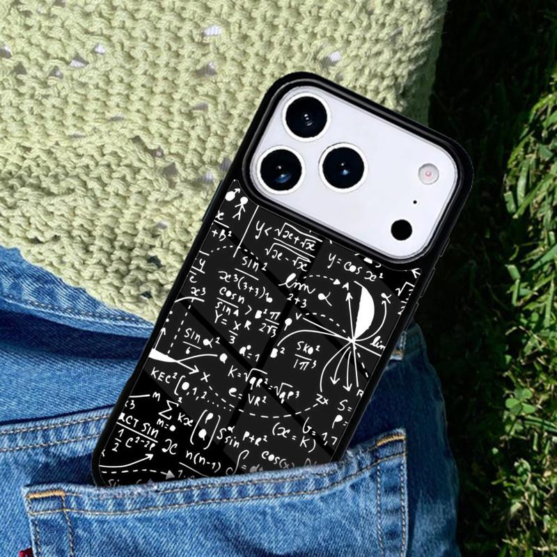Physics Math Formula Equation soft mobile phone case Compatible with IPhone 17 16 15 14 13 12 11Pro Max 17 Air cover