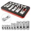 10-22mm 1/4 3/8 1/2 Diesel Injector Fuel Pipe Socket Wrench Set Union Nut Socket Fuel Pipe Socket Wrench Set Nut Socket