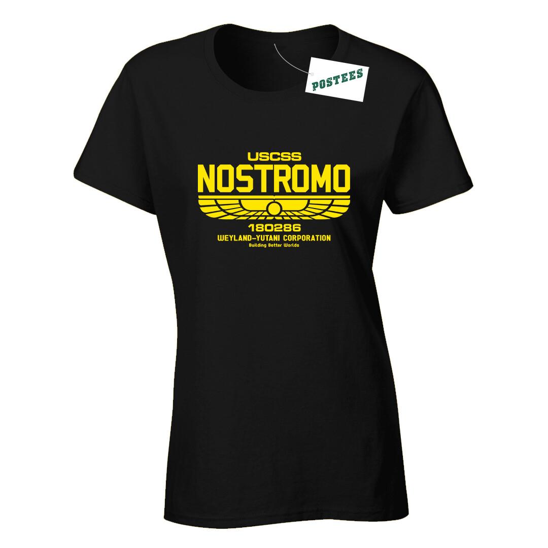 26 USCSS Nostromo Inspired By Alien Ladies Fitted DTG T-Shirt Unisex T-Shirt L