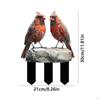 Bird Garden Stake Yard Ornament 2D Holiday Art Waterproof Decorative Plaque Lawn Decoration for