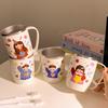 Whimsical Family Stainless Steel Cartoon Toothbrush Cup