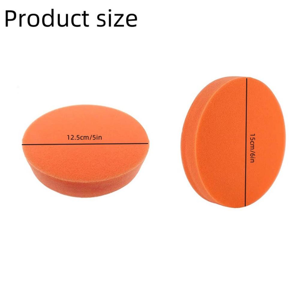 5/10pcs Car Polishing Pads Flat Foam Sponge Waxing Pad Kit Tool For Car Polisher Buffer Auto Beauty Care Buffing Pads
